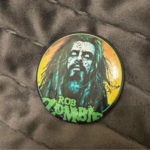 ⭐️ Rob Zombie Button Pin New